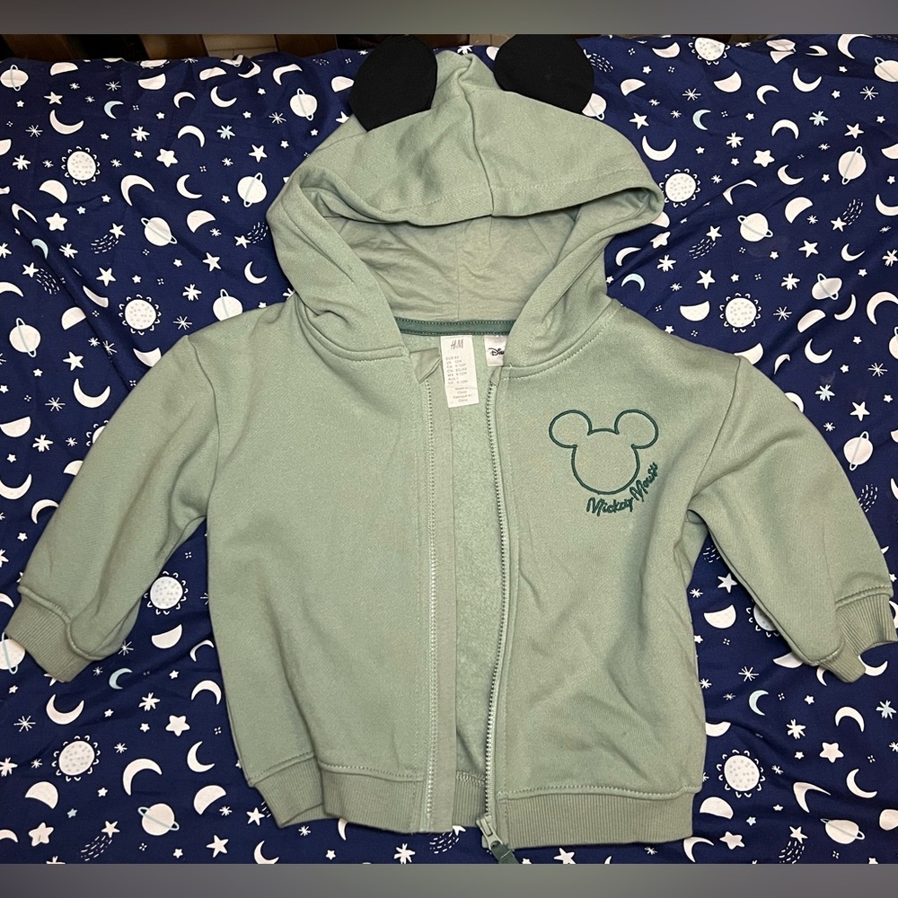 H&M Mickey Mouse Hoodie Size: 12months